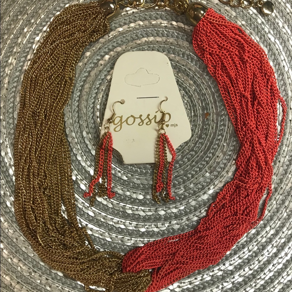 Necklace and earrings set